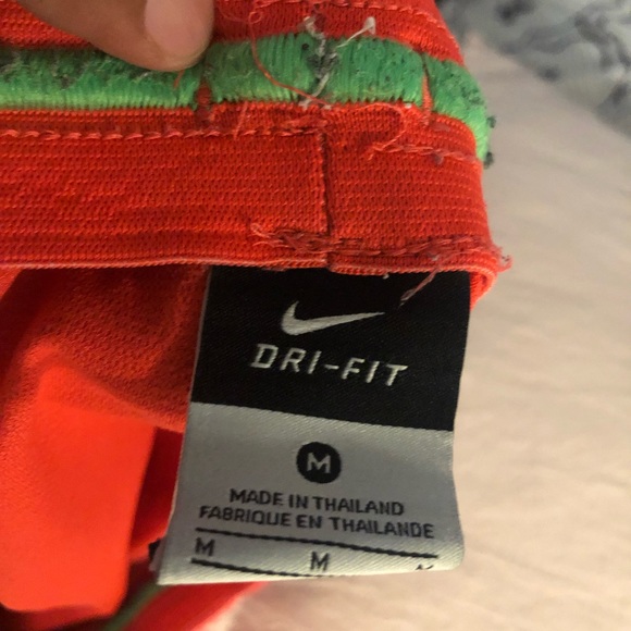 Nike Dri-FIT Elite Basketball Shorts Men’s Orange Black Green Size Medium - Picture 7 of 12
